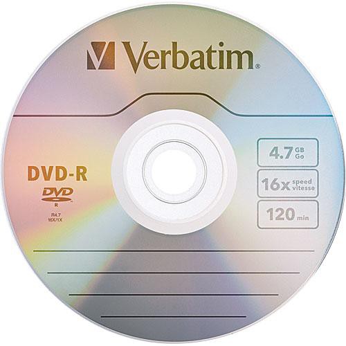 Verbatim DVD-R 4.76GB 16x Paquete de 100 Discos DVD-R 120 Minutos