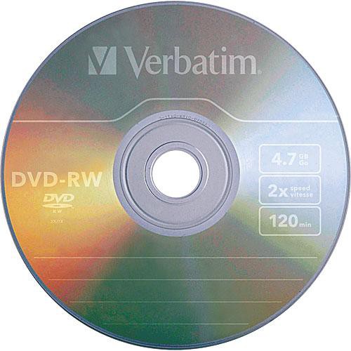 Verbatim DVD-RW 4.7GB Discos Regrabables 4x 120 Minutos Paquete 30