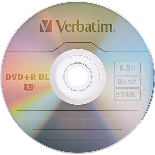 Verbatim DVD+R Doble Capa Disco Grabable 8.5GB 8x Pack de 5