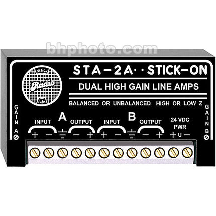 RDL STA-2A Amplificador de Línea Dual 24 dB Ganancia Audio Balanceado