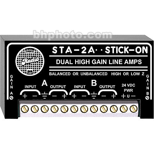 RDL STA-2A Amplificador de Línea Dual 24 dB Ganancia Audio Balanceado