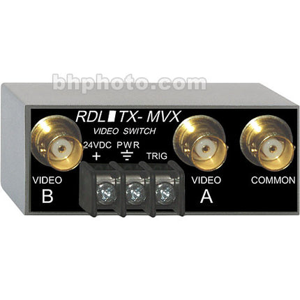 RDL TX-MVX Conmutador de Video Manual NTSC PAL Compatible BNC