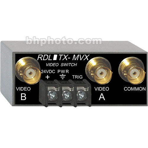 RDL TX-MVX Conmutador de Video Manual NTSC PAL Compatible BNC