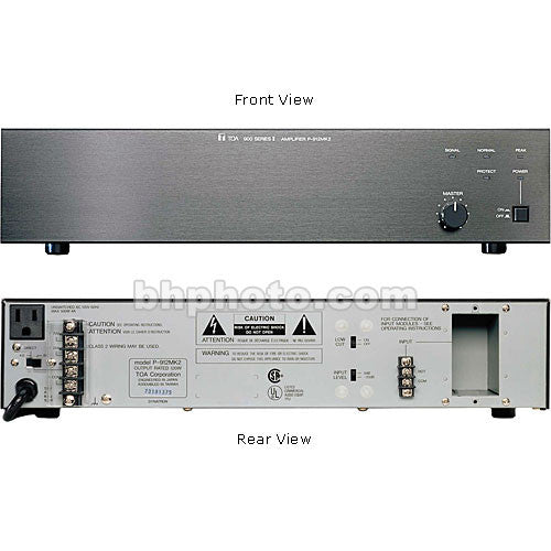 Toa Electronics P-912MK2 Amplificador de Potencia Modular 120W Canal Único Garantía 5 Años