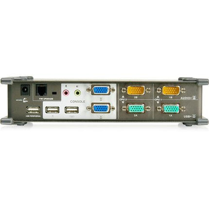 IOGEAR Dual View GCS1742 Switch KVM USB 2 Puertos Soporte Doble Monitor Cable 6ft