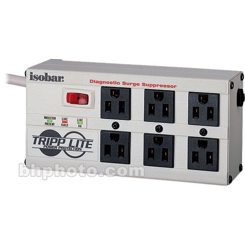 Tripp Lite Isobar Ultra protector contra sobretensiones 6 tomas con garantía de por vida