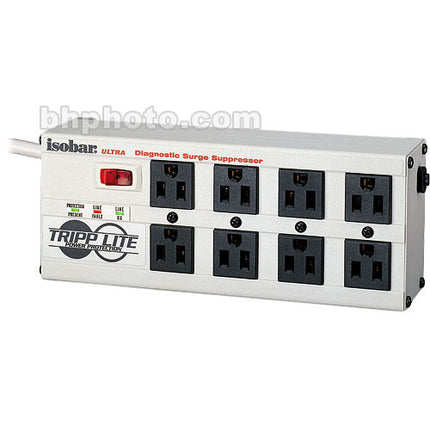 Tripp Lite Isobar Ultra Supresor de Sobretensiones 8 Salidas Cubiertas de Seguridad