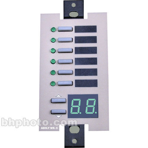 Ashly WR-5 Mando Multifunción Programable de Pared con Display LED y 6 Botones