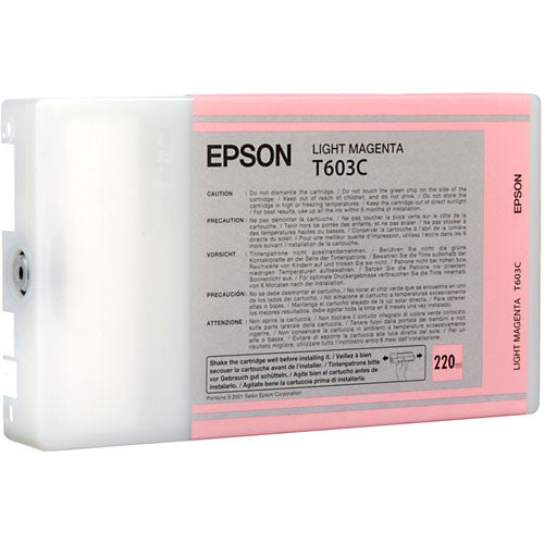 Cartucho de tinta Light Magenta UltraChrome K3 Epson T603C00 220mL para impresoras Stylus Pro 7800 9800