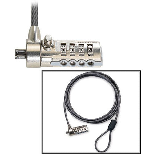 Targus PA410U DEFCON CL Candado para Portátil con Cable 198 cm y Placa de Seguridad