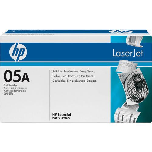Cartucho de Tóner HP LaserJet 05A Negro para Impresoras P2035 P2055 2300 Páginas