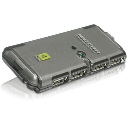 IOGEAR 4-Port USB 2.0 Micro Hub concentrador USB con adaptador de corriente
