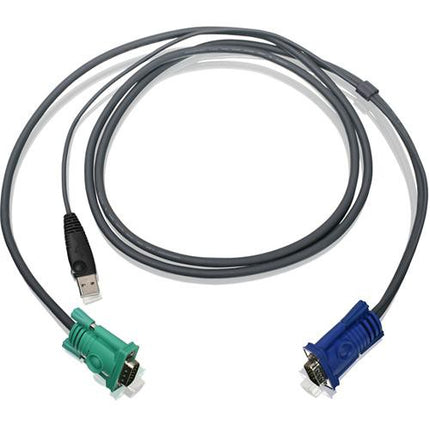 Cable USB KVM IOGEAR 1.8 m 6' con garantía de por vida limitada