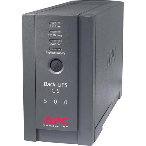 APC Back-UPS CS 500 Protector y Respaldo 300W 500VA 6 Salidas Negro