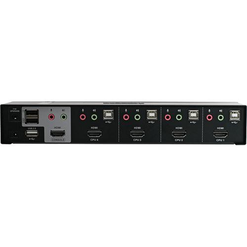 IOGEAR Switch Multimedia KVMP HDMI 4 Puertos con Audio USB