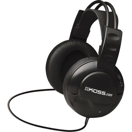 Koss UR20 Auriculares Estéreo Over-Ear con Almohadillas de Cuero y Cable Largo