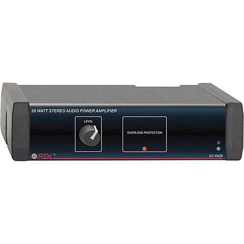 RDL EZ-PA20 Amplificador de potencia estéreo 20W pico 10W RMS 8 Ohms