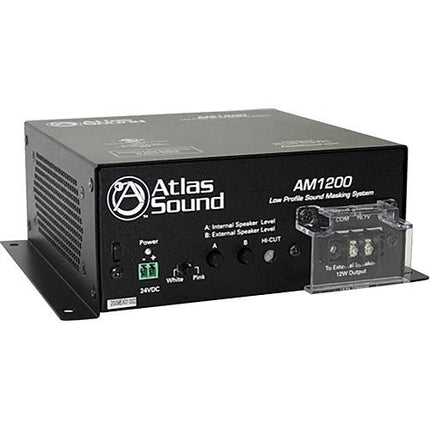 AtlasIED AM1200 Sistema de enmascaramiento de sonido bajo perfil 2 altavoces 4 pulgadas ruido rosa