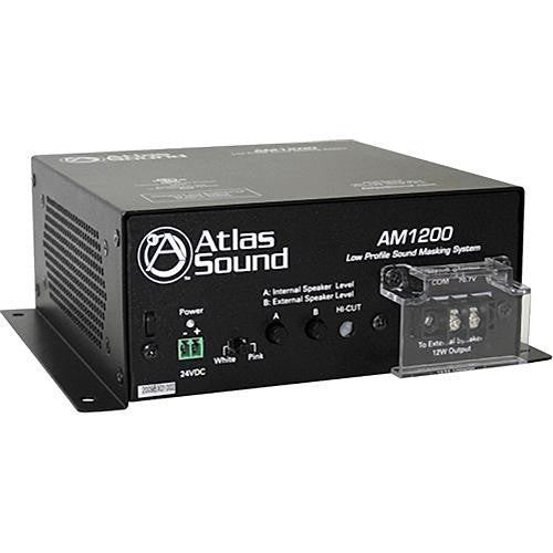 AtlasIED AM1200 Sistema de enmascaramiento de sonido bajo perfil 2 altavoces 4 pulgadas ruido rosa