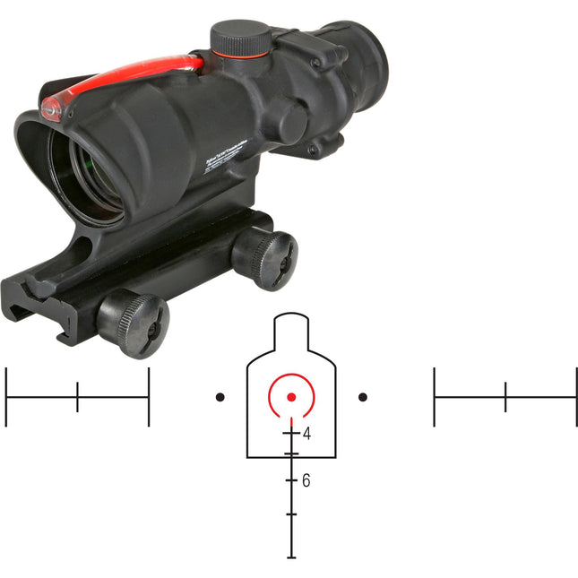 Trijicon 4x32 ACOG Visor Rifle Matte Black Doble Iluminación