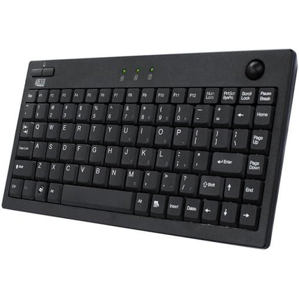 Adesso Mini Teclado Trackball Negro USB con Garantía Limitada 1 Año