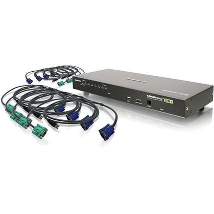 IOGEAR 8 Puertos USB PS/2 Combo KVMP Switch 2048x1536 Rack Mount