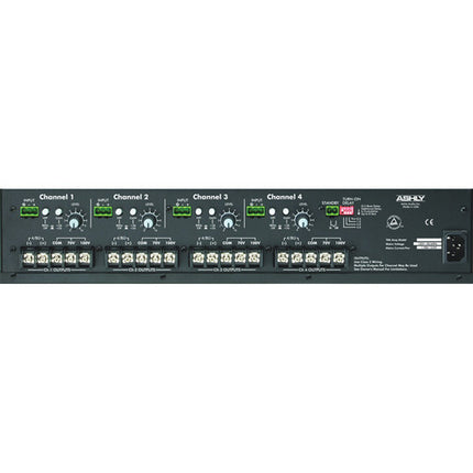 Ashly TRA-4150 Amplificador de Potencia Rack 4 Canales 150W 70V Transformer