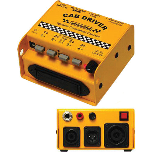 Whirlwind CAB DRIVER Comprobador de Componentes para Altavoces con Generador de Ruido Rosa y Prueba DC Ohms