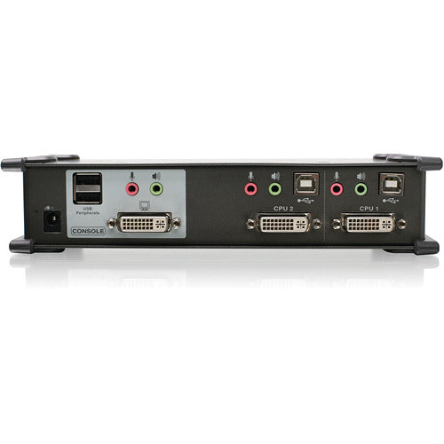 IOGEAR GCS1102 Switch KVMP USB DVI 2 Puertos Audio Cables 1920x1200 1.8m