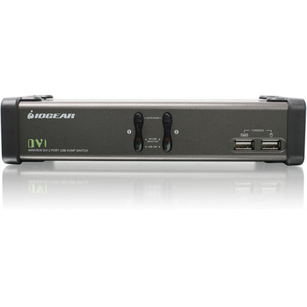 IOGEAR GCS1102 Switch KVMP USB DVI 2 Puertos Audio Cables 1920x1200 1.8m
