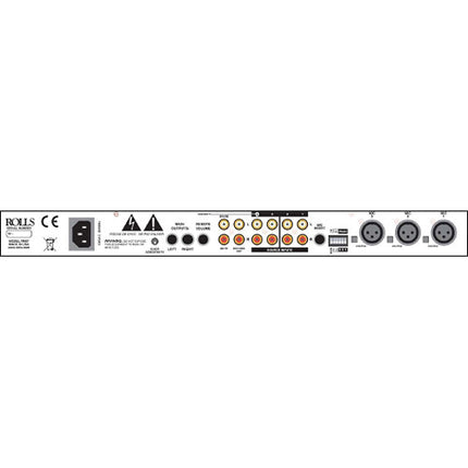 Rolls RM67 Mezclador de Micrófono y Fuente 6 Canales Rack Mountable