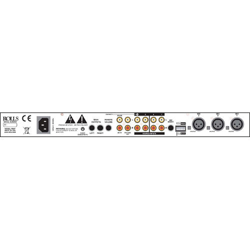 Rolls RM67 Mezclador de Micrófono y Fuente 6 Canales Rack Mountable
