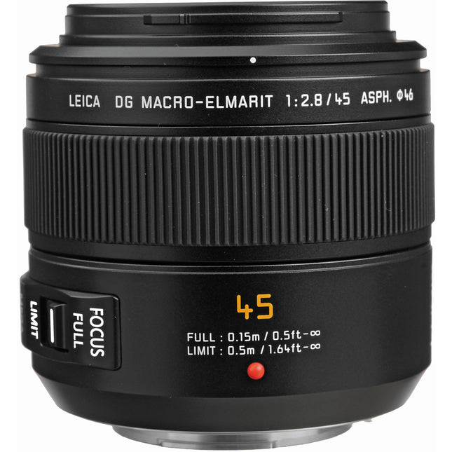 Panasonic Leica DG Macro-Elmarit 45mm f/2.8 ASPH. MEGA O.I.S. Objetivo Macro 1:1 estabilizador óptico