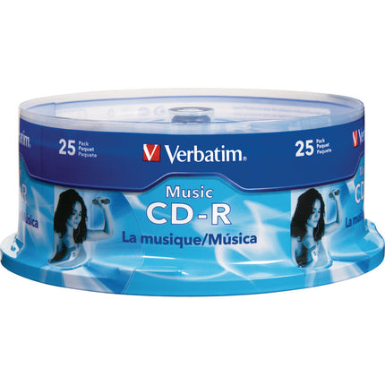 Verbatim Music CD-R 700MB Disco Compacto Grabable 80 Minutos 25 Pack