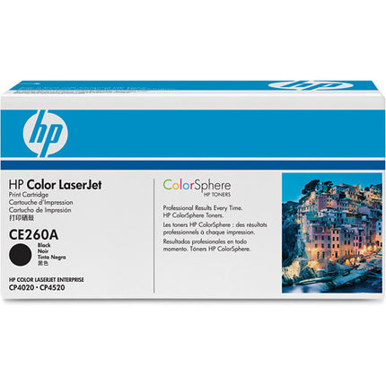 HP CE260A Cartucho Negro para Impresoras HP Color LaserJet CP4020 CP4520