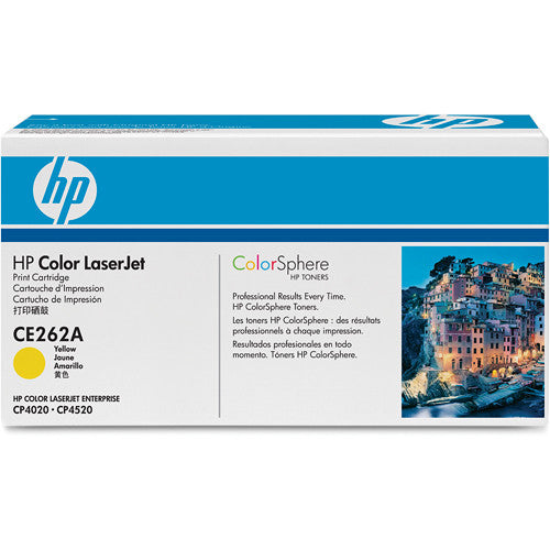 Cartucho de tóner amarillo HP CE262A para impresoras Color LaserJet CP4020 CP4520