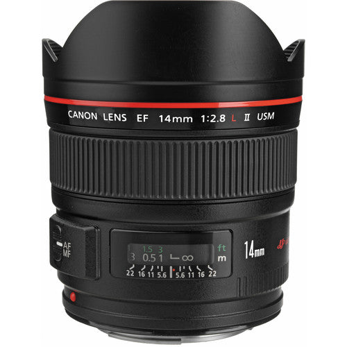 Canon EF 14mm f/2.8L II USM Lente gran angular Full Frame f2.8 a f22 resistente al clima
