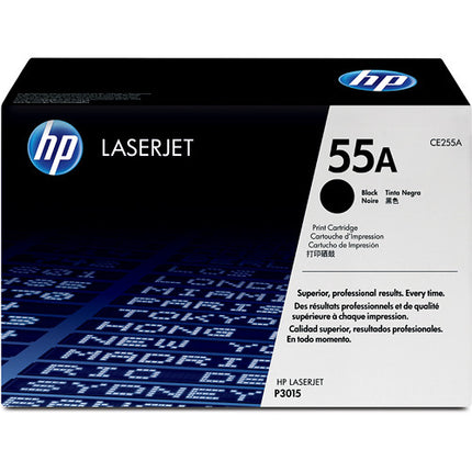 Cartucho de tóner HP 55A negro para impresoras LaserJet M521dn M525dn P3015dn