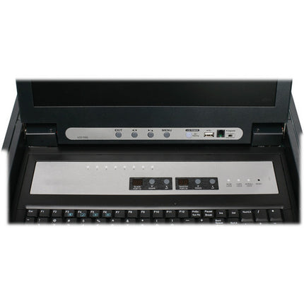 IOGEAR 8 Puertos 17" LCD Combo Switch KVM con Monitor 1280x1024 y Teclado Integrado