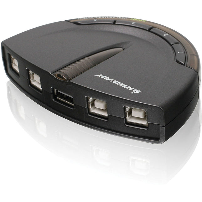 IOGEAR 4 Puertos USB 2.0 Switch Automático para Impresoras con Función Switch-Lock
