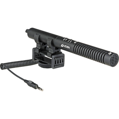 Azden SMX-10 Micrófono Estéreo Direccional para DSLR y Mirrorless con Filtro Low-Cut y Shockmount