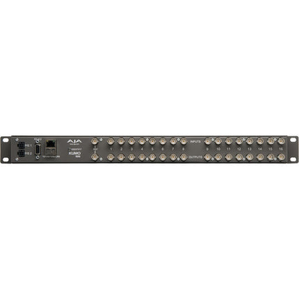 AJA KUMO 1616 Router compacto 3G-SDI 16 entradas 16 salidas 1 RU