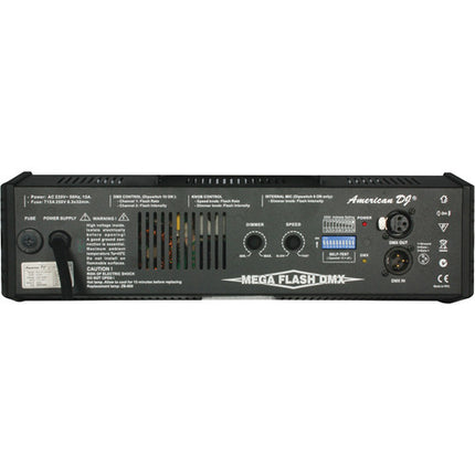 American DJ Mega Flash DMX Estroboscopio 800W 15 Flashs por Segundo 120VAC