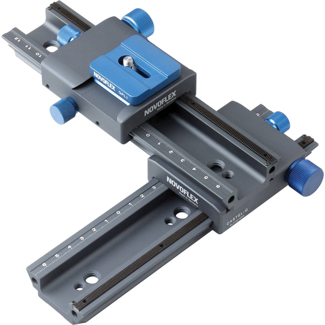 Novoflex CROSS-Q Castel-Cross-Q Focusing Rack para Q-Base 1.7 pulgadas