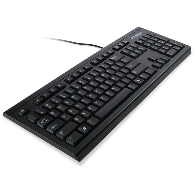 Kensington Keyboard for Life teclado USB resistente a líquidos diseño delgado y elegante