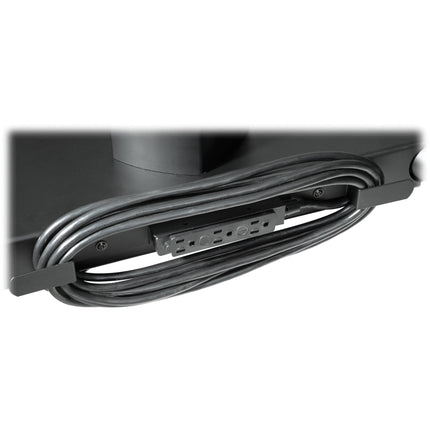 Peerless-AV Ladrón Eléctrico 3 Salidas Cable 6 m y Enrollador Negro