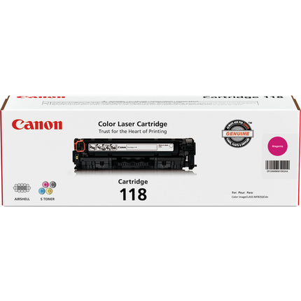 Cartucho de tóner Canon 118 Magenta para impresoras Color imageCLASS LBP7200Cdn y MF8350Cdn