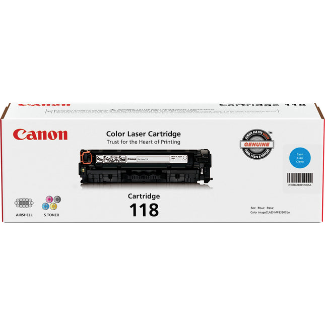 Canon 118 Cartucho de Toner Azul Compatible con Impresoras Color imageCLASS