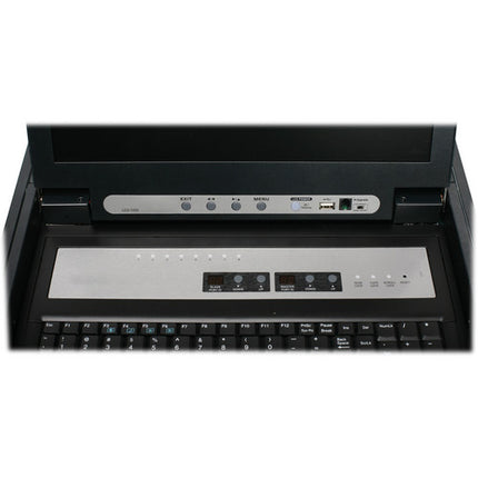 IOGEAR 8-Port LCD Combo KVM Switch 17" TFT Monitor 1280x1024 Pixels USB Cables