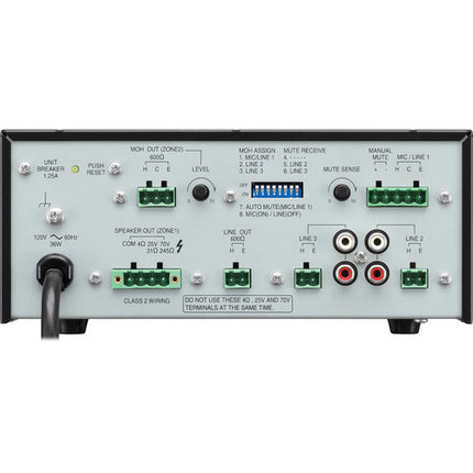 Toa Electronics BG-220 amplificador mezclador 20W 4 ohm 2 entradas RCA